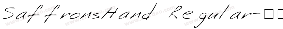 SaffronsHand Regular字体转换